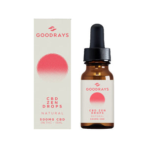 Goodrays 500mg CBD Natural Zen Drops - 15ml