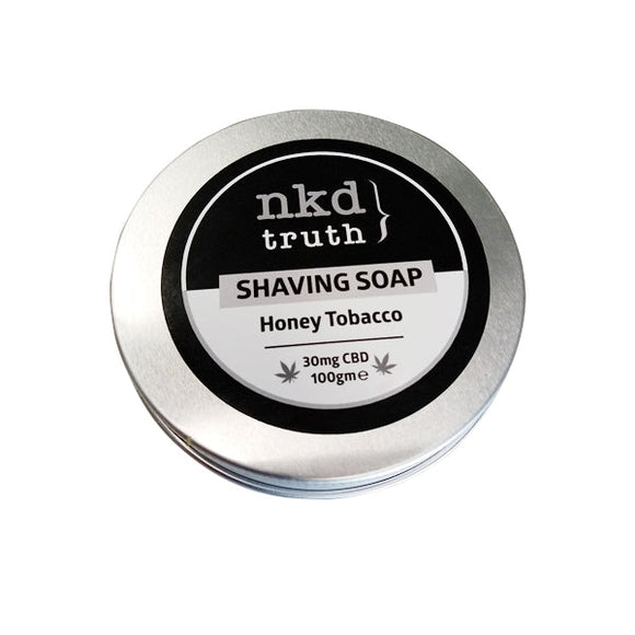 NKD 30mg CBD Speciality Shaving Soap 100g - Honey Tobacco (BUY 1 GET 1 FREE)