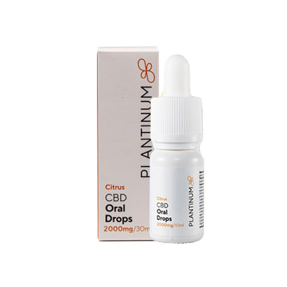 Plantinum CBD 2000mg CBD Citrus Oral Drops - 30ml