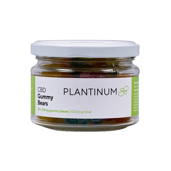 Plantinum CBD 600mg CBD Vegan Gummy Bears - 30 Pieces