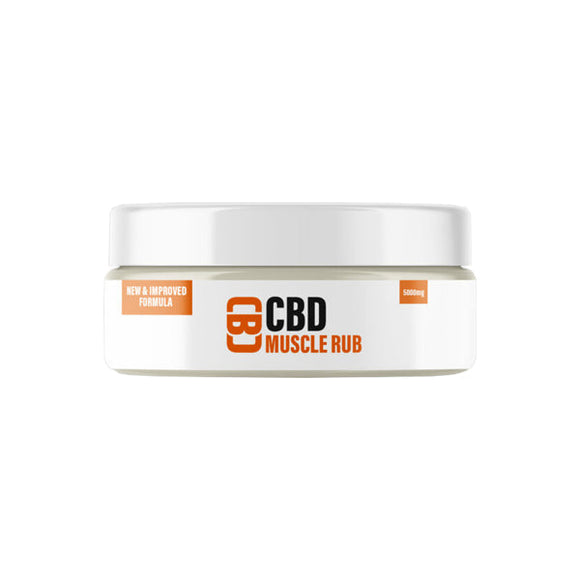 CBD Asylum 5000mg CBD 100ml Muscle Rub Balm (BUY 1 GET 2 FREE)