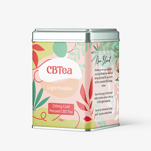 CBTea 250mg Cold Pressed Full Spectrum CBD English Breakfast Tea - 100g
