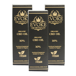 Evoke 3000mg (30%) Full Spectrum CBD Oil 3 Pack